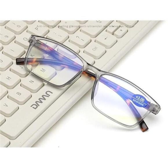 4-Pack Stylish Reading Glasses Colorful Anti-Blue Light, Anti-UV/Anti-Glare X1.0 - Picture 3 of 7